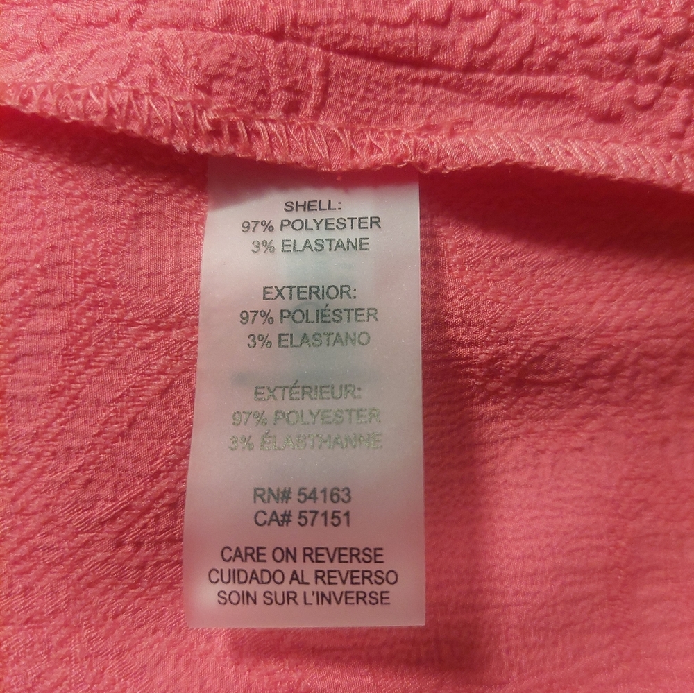 Tommy Hilfiger Coral Puff Sleeve Mini Dress - Picture 8 of 8